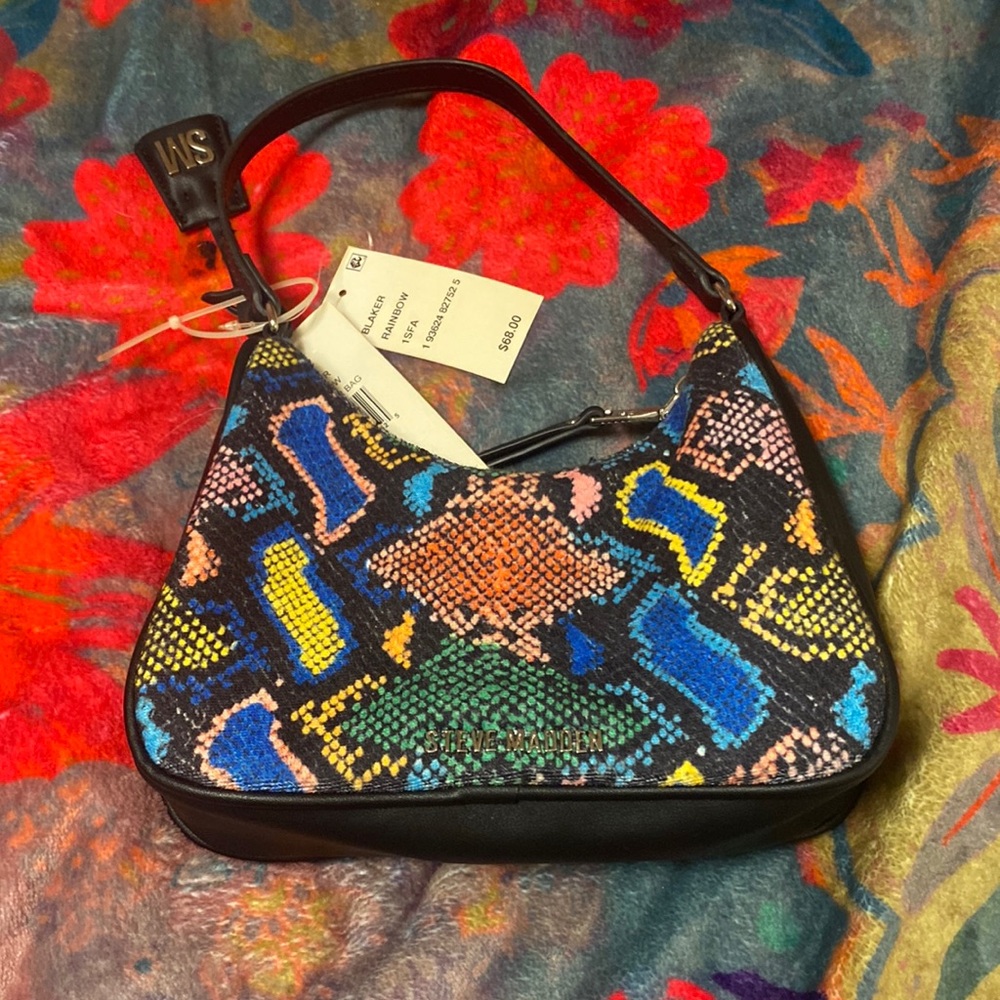 NWT Steve  Madden purse multicolored, and very soft